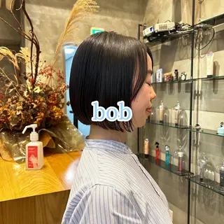 ショート ボブ・レイヤー 田中 励也のヘアスタイル