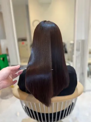 セミロング カラー パーマ ヘアアレンジ 當間 大知のヘアスタイル