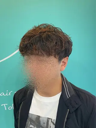パーマ メンズ mana/メンズ/ ヘアセット/ブリーチのヘアスタイル
