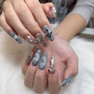 ネイル 🎀nana🫧 ワンホンネイル🎀のネイルデザイン