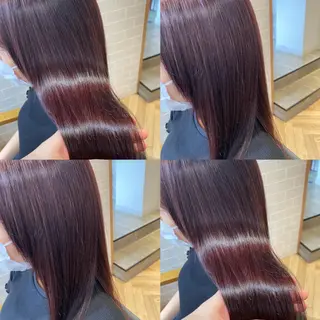 ロング カラー 艶カラー/韓国顔周り 🎀mamiのヘアスタイル