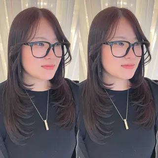 ロング ブリーチ無しダブル カラー🦕まどかのヘアスタイル