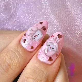 ネイル 痛ネイル🩷渋谷 🧸Yunaのネイルデザイン