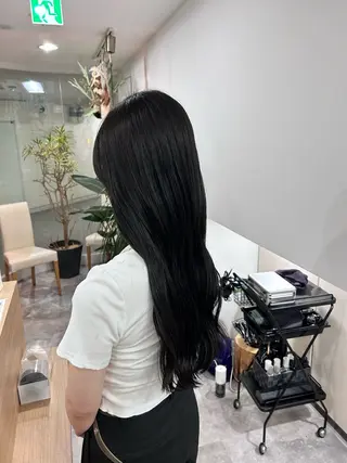 ロング 藤森結子/韓国ヘア/ パーソナルカラー診断のヘアスタイル