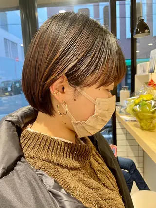 ミディアム カラー/レイヤー/ 髪質改善/PAAQのヘアスタイル