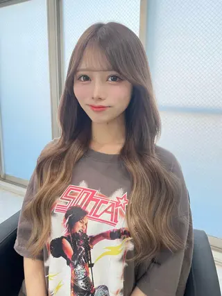 ロング loa所属・🔗透明感カラー🔗 エクステ✂️はるちかのヘアスタイル
