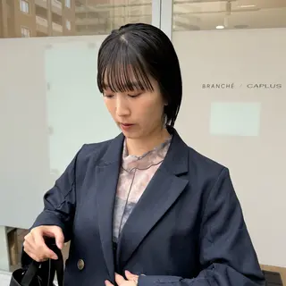 ミディアム カラー 江本真由香 透明感/艶カラー🍃のヘアスタイル