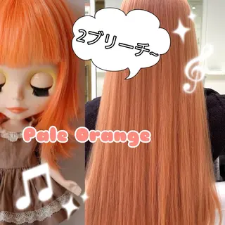 ロング カラー 栄/ミルクティー/ ベージュ/リホナ🧸のヘアスタイル