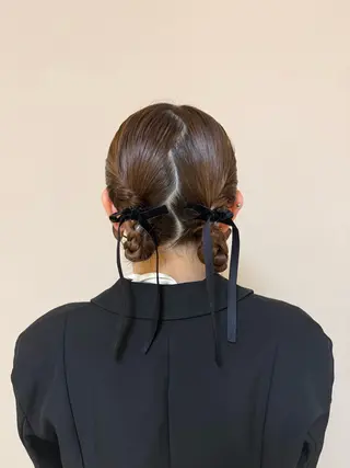 ヘアアレンジ ハイトーンベージュ カラー/さら🎀のヘアスタイル