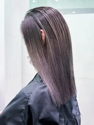 セミロング パーマ カラー ヘアアレンジ ITbyALBUM 八王子店のヘアスタイル