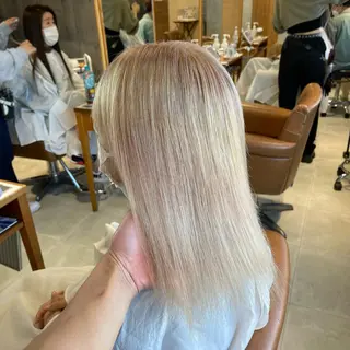 ミディアム ブリーチ🔥ベージュ /グレー/daikiのヘアスタイル