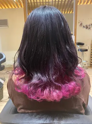 セミロング カラー 関口 友行のヘアスタイル