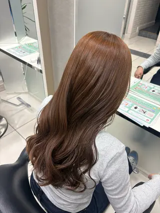 ロング 艶髪/透明感カラー 🫧韓国ヘアのヘアスタイル