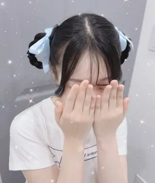 ミディアム ヘアアレンジ RICEL 原宿店のヘアスタイル