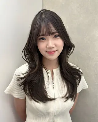 ロング 🎀韓国レイヤー特化 🎀ベージュ/ミクのヘアスタイル