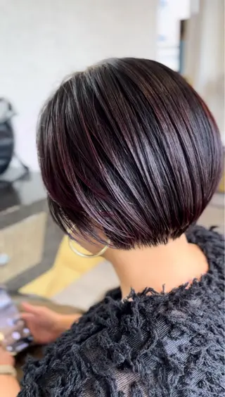 ショート カラー DILL大通り所属・札幌初コテ巻きパーマ 🍁和田洋🍁のヘアスタイル