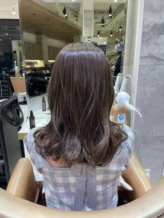 ミディアム カラー パーマ ヘアアレンジ GRAND OMOTESANDOのヘアスタイル