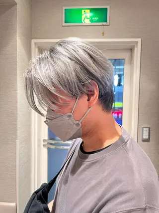 ショート カラー メンズ dogstar小林諒 レイヤー/パーマのヘアスタイル