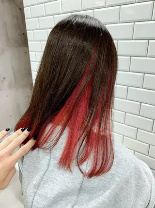 セミロング カラー La fith hair bath ラフィスヘアーバース所属・御坂 (ミサカ)のヘアスタイル