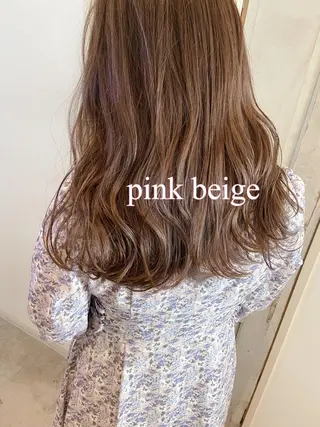 セミロング カラー GLROW haruhiのヘアスタイル