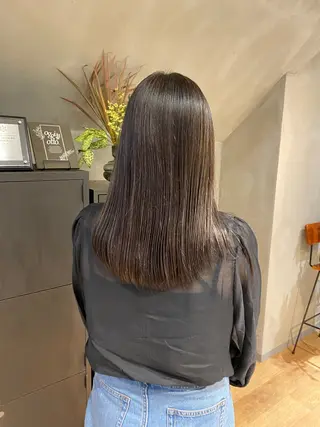 カラー アカリ /パーマスタイルのヘアスタイル