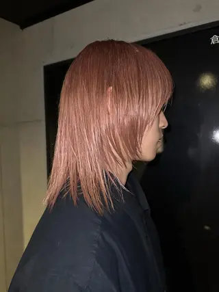 ミディアム カラー 似合わせウルフ/ レイヤー/山本祐輔のヘアスタイル