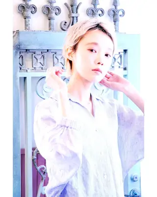 ショート カラー パーマ ヘアアレンジ 表参道Lise おおいしおりのヘアスタイル