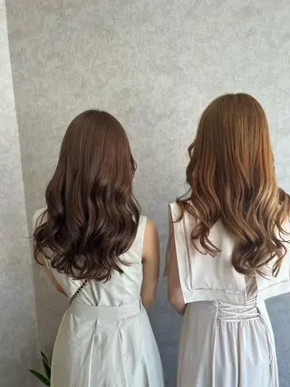 ロング Rio/ヘアセット/ ハイトーンカラーのヘアスタイル