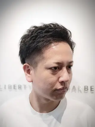ショート メンズ LIBERTY・野地 barber  NDのヘアスタイル