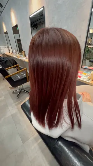セミロング motoトップカラー リスト/ブリーチカラのヘアスタイル