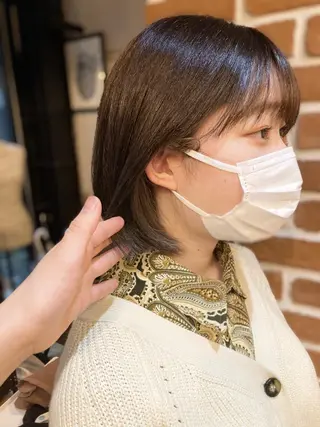 ショート ✨色持ちの良い艶 カラー✨蟹江真世のヘアスタイル