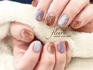 ネイル フルリール 【プライベートサロンのネイルデザイン