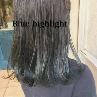 ミディアム カラー Zina 藤崎店所属・zina藤崎📛 井上美乃里のヘアスタイル