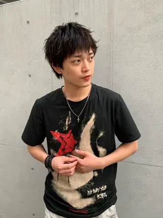 ショート メンズ 佐藤大翔🌐縮毛矯正 🌐メンズパーマのヘアスタイル