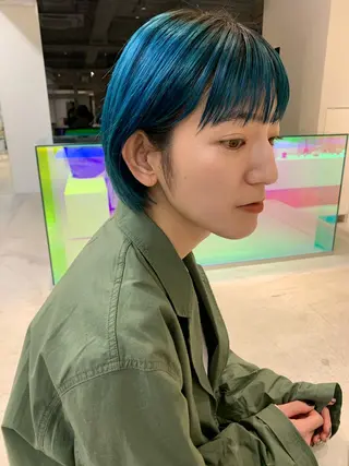 ショート カラー ANY／SUE 千葉パーマのヘアスタイル