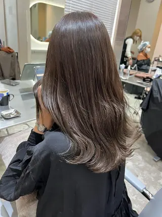 ミディアム 艶カラー💎 髪質改善🎈アトワのヘアスタイル
