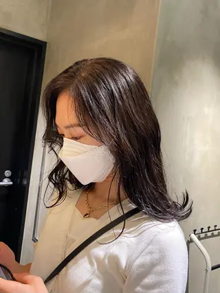 セミロング カラー デザイン/アレンジ ❤︎イシイレイのヘアスタイル