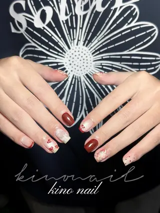ショート カラー LI XINLUのネイルデザイン