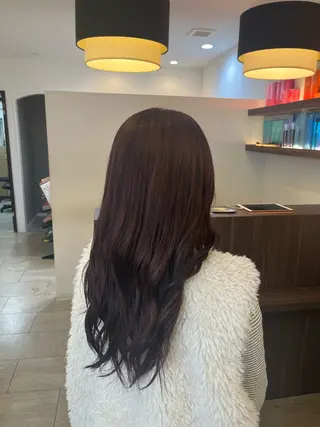 ロング カラー ヘアアレンジ Grandoll Luxe所属・大神 鈴夏のヘアスタイル