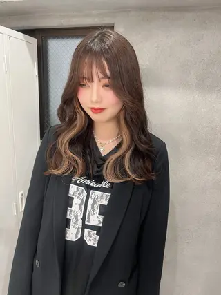 ロング りおな/エクステ /ミルクティーカラーのヘアスタイル