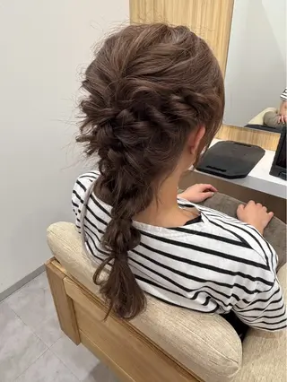 ロング ヘアアレンジ メンズパーマモデル ／浅野未来🌼.*のヘアスタイル