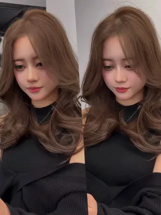 ロング カラー 堀江/透明感 ベージュ/白川幸太のヘアスタイル