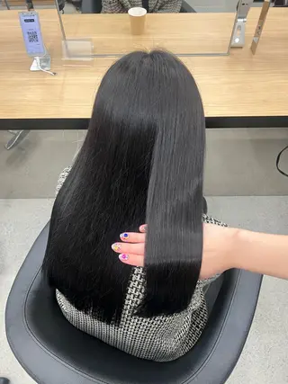 ロング カラー 💗愛され暖色💗 ピンク/レッド💗のヘアスタイル