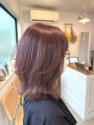 ミディアム カラー noa.所属・noa. 高橋タツヤのヘアスタイル