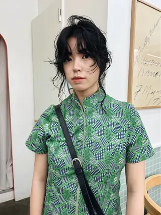 セミロング THE  AGATA TOKYO所属・外国人風パーマ/デザ インカット🦕✨アミのヘアスタイル