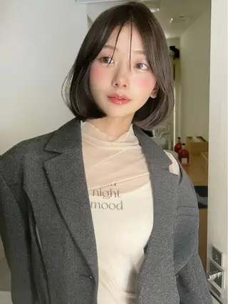 ショート 小顔ボブ jilblanカホのヘアスタイル