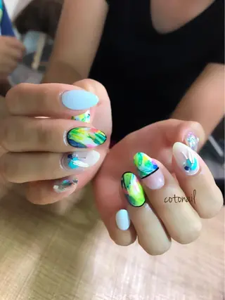 ネイル ツメトマツゲ .のネイルデザイン