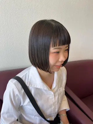 ショート パーマ ヘアアレンジ ちひろ /似合わせカラーのヘアスタイル