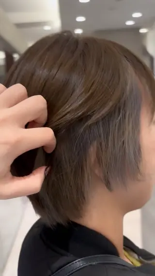 ショート カラー カマタ サユミ🪐のヘアスタイル