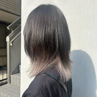 ミディアム カラー 若狭 彩花のヘアスタイル